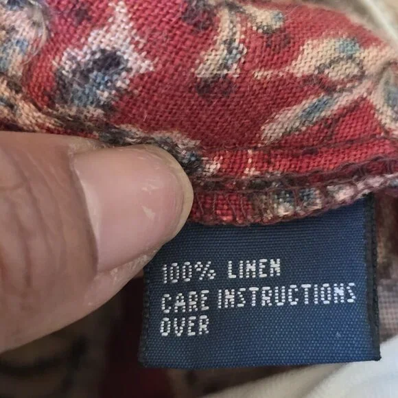 Polo Ralph Lauren Vintage All Over Print Floral Linen Shorts Men's Size 36